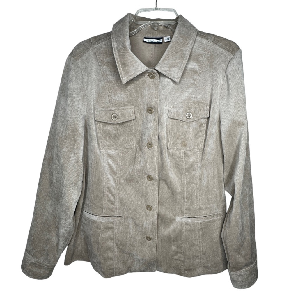 Croft &‎ Barrow Tan Corduroy Jacket